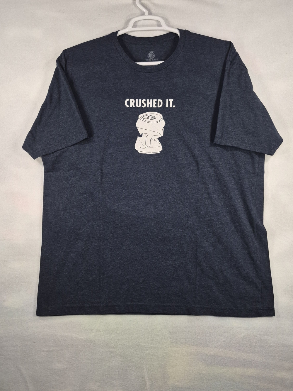 Body Rags Clothing Co. 'Crushed It.' Graphic T-Shirt Navy Blue
